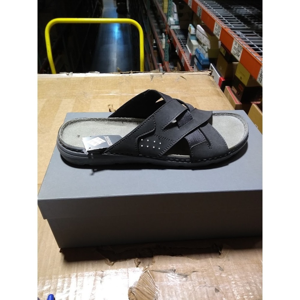 Spring Step Mens Iwan Slide Sandals Black 44